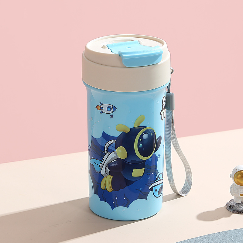 H226-530 Portable sports water cup, portable cup, student casual cup, milkshake protein powder stirring shaker cup Item Picture