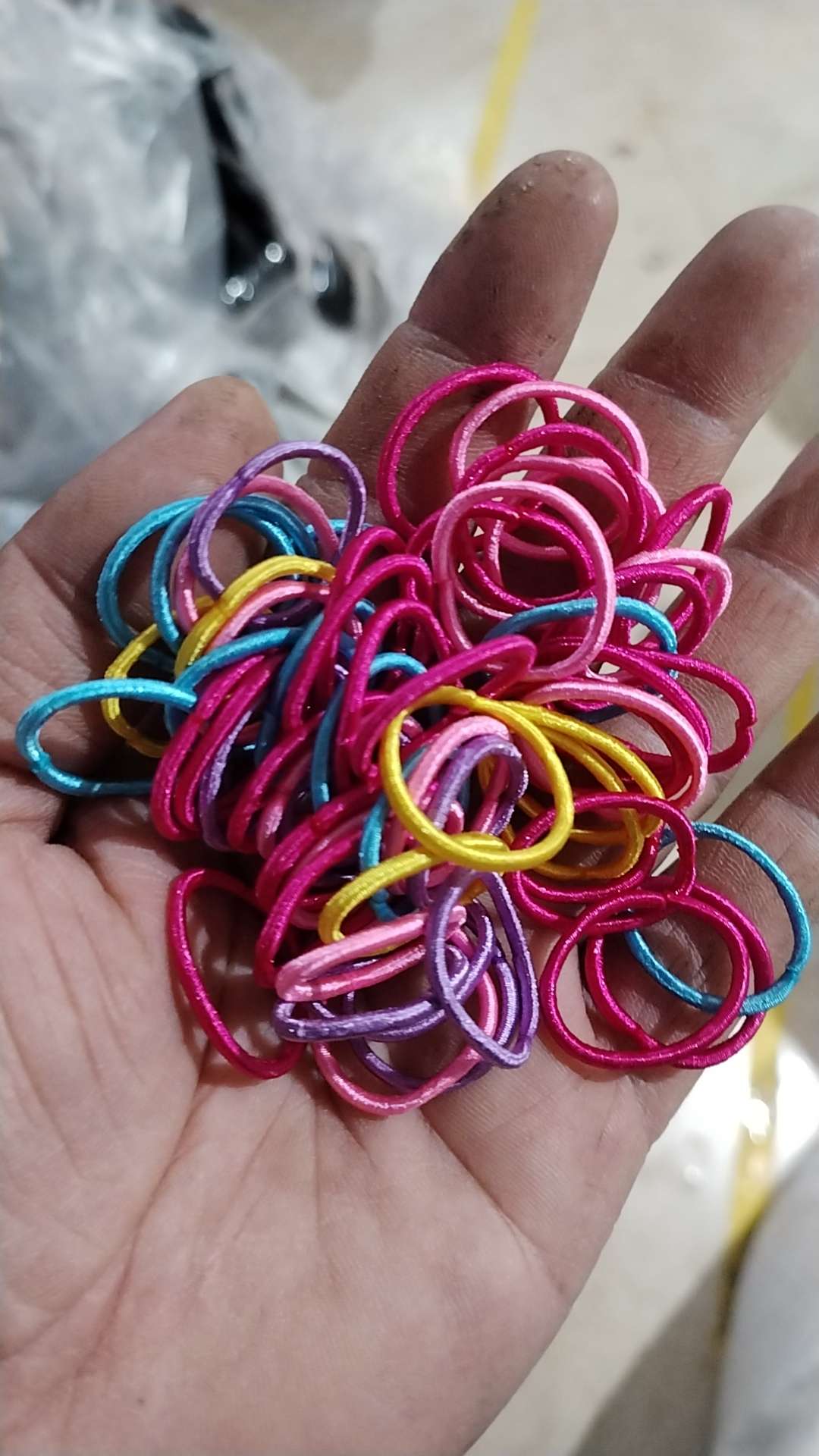 皮筋发圈头饰儿童发饰彩色细节图