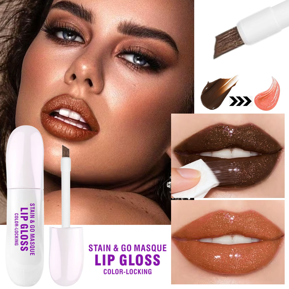 QICIY Lip gloss Lipstick 5-color lip tinting lip mask Cosmetics Makeup Waterproof and anti-smudging details Picture
