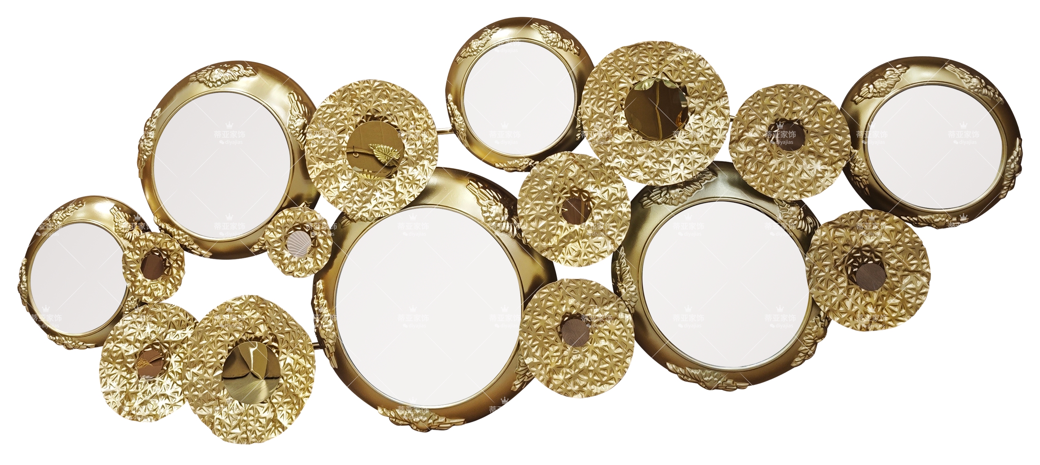 欧式轻奢铁艺壁挂镜