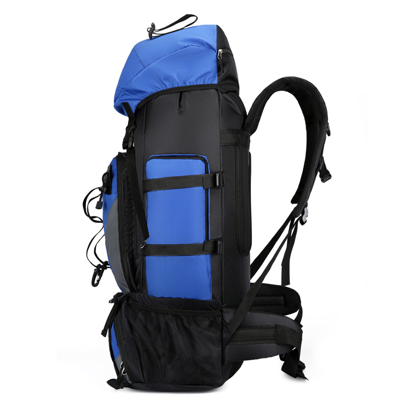 Outdoor hiking and mountain climbing bag, men's lightweight backpack, women's hiking travel bag, waterproof travel bag, camping bag, large capacity 90L details Picture