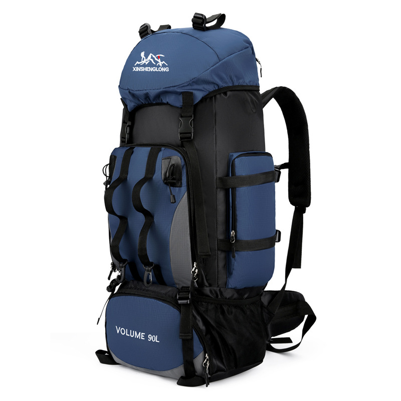 Outdoor hiking and mountain climbing bag, men's lightweight backpack, women's hiking travel bag, waterproof travel bag, camping bag, large capacity 90L Item Picture