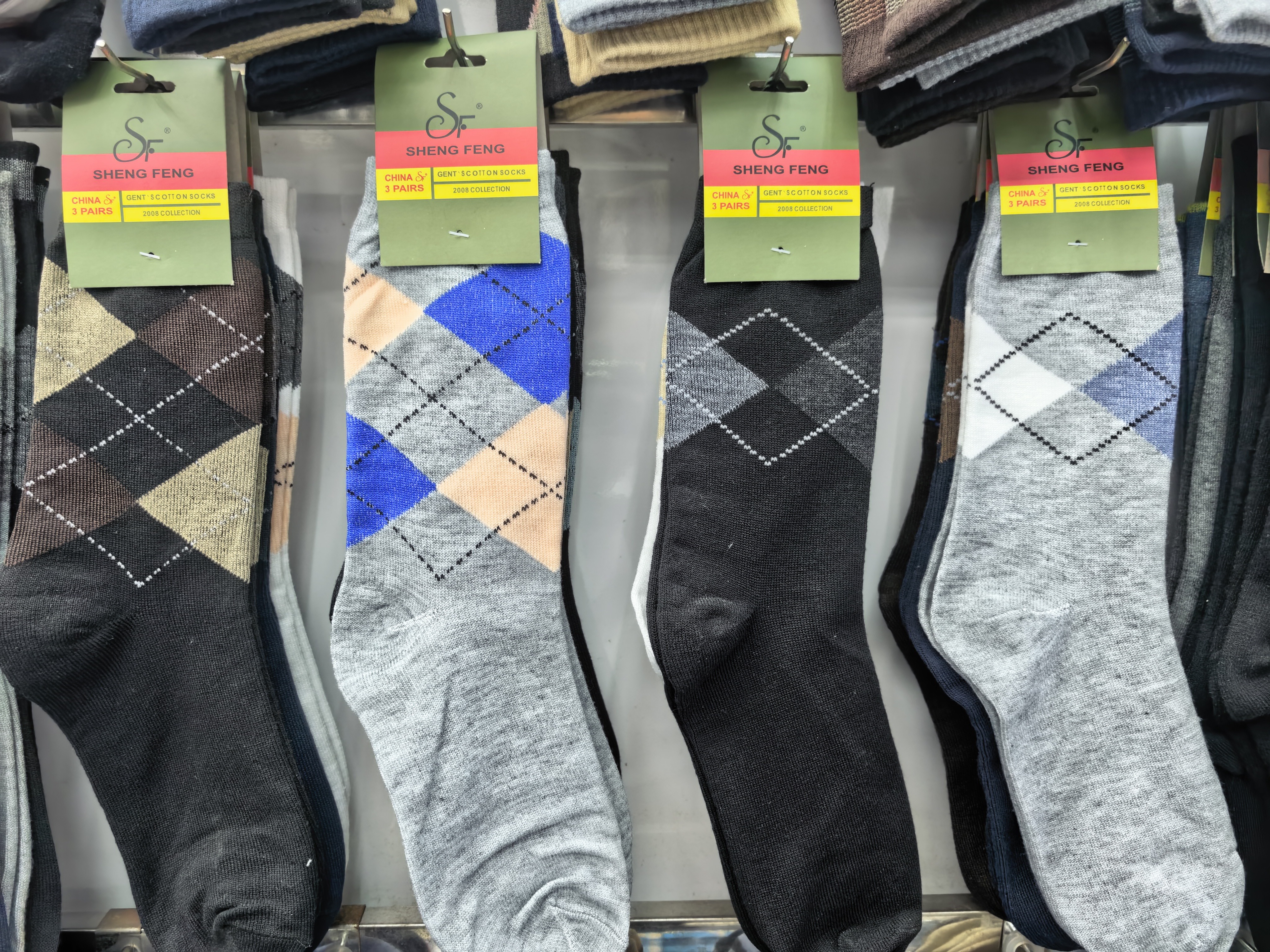 Men's socks for export, mid-calf socks for export, square men's socks, plain men's socks and cotton socks detail image 3