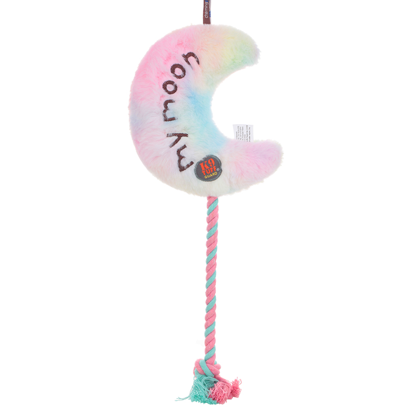 Star and Moon color gradient dog plush toys, dog bite resistant pet toys Dream series Specification image