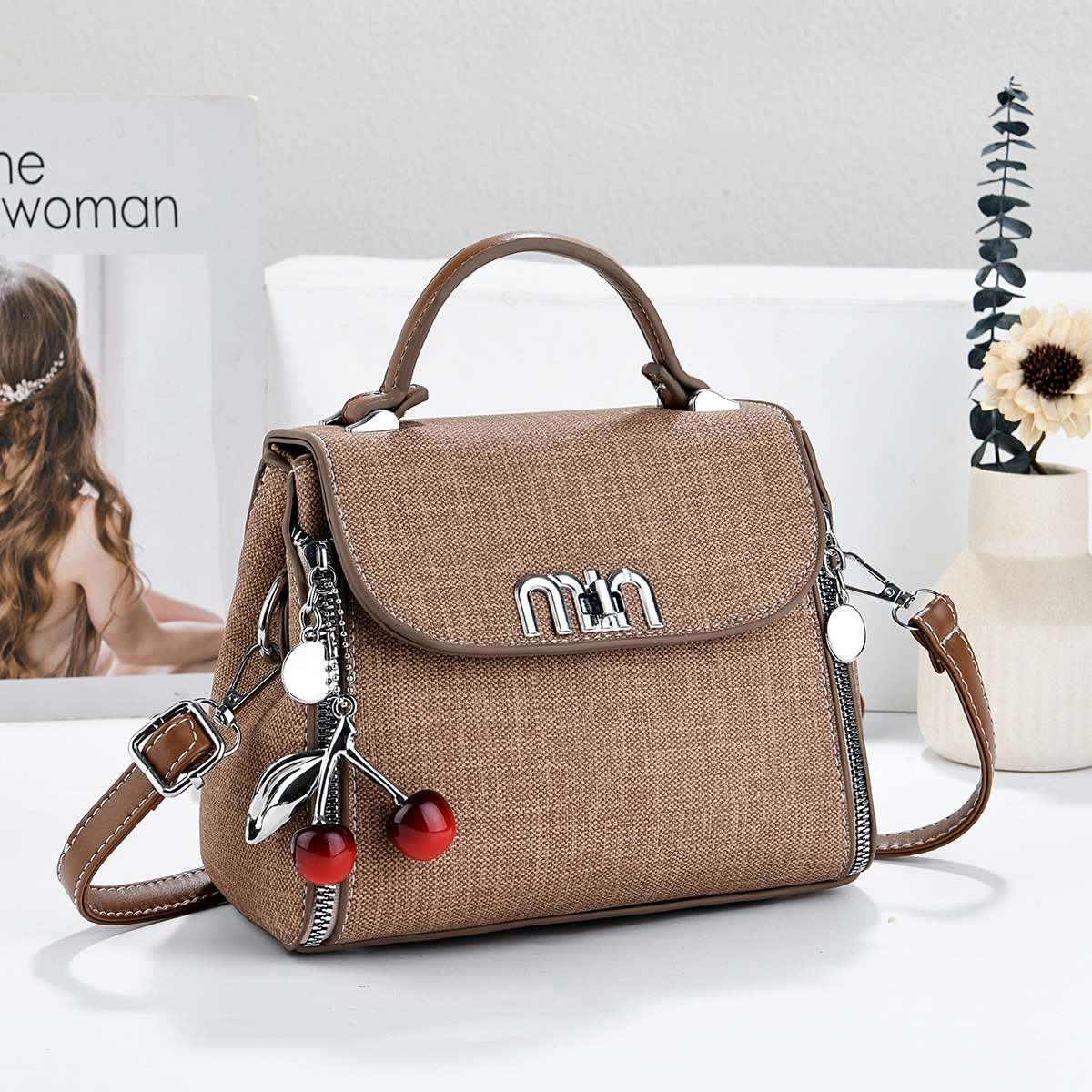 High-quality women's sachet, women's crossbody fashion PU women's high-quality sachet, women's crossbody fashion women's bag 2026 new style in stock detail image 4
