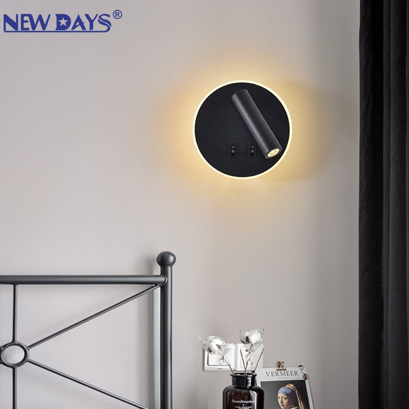 NEWDAYS brand's new cross-border led bulbs, circular reading lights, spotlights, eye-protecting high-brightness energy-saving lamps, embedded corridor wall lamps and night lights details Picture