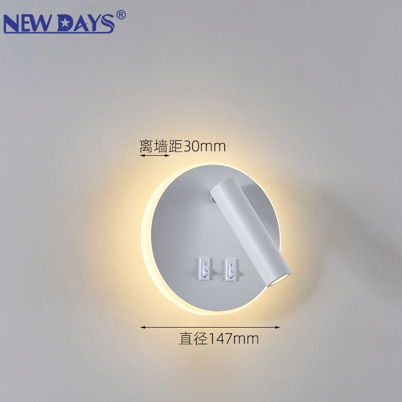 NEWDAYS brand's new cross-border led bulbs, circular reading lights, spotlights, eye-protecting high-brightness energy-saving lamps, embedded corridor wall lamps and night lights Application Scenario