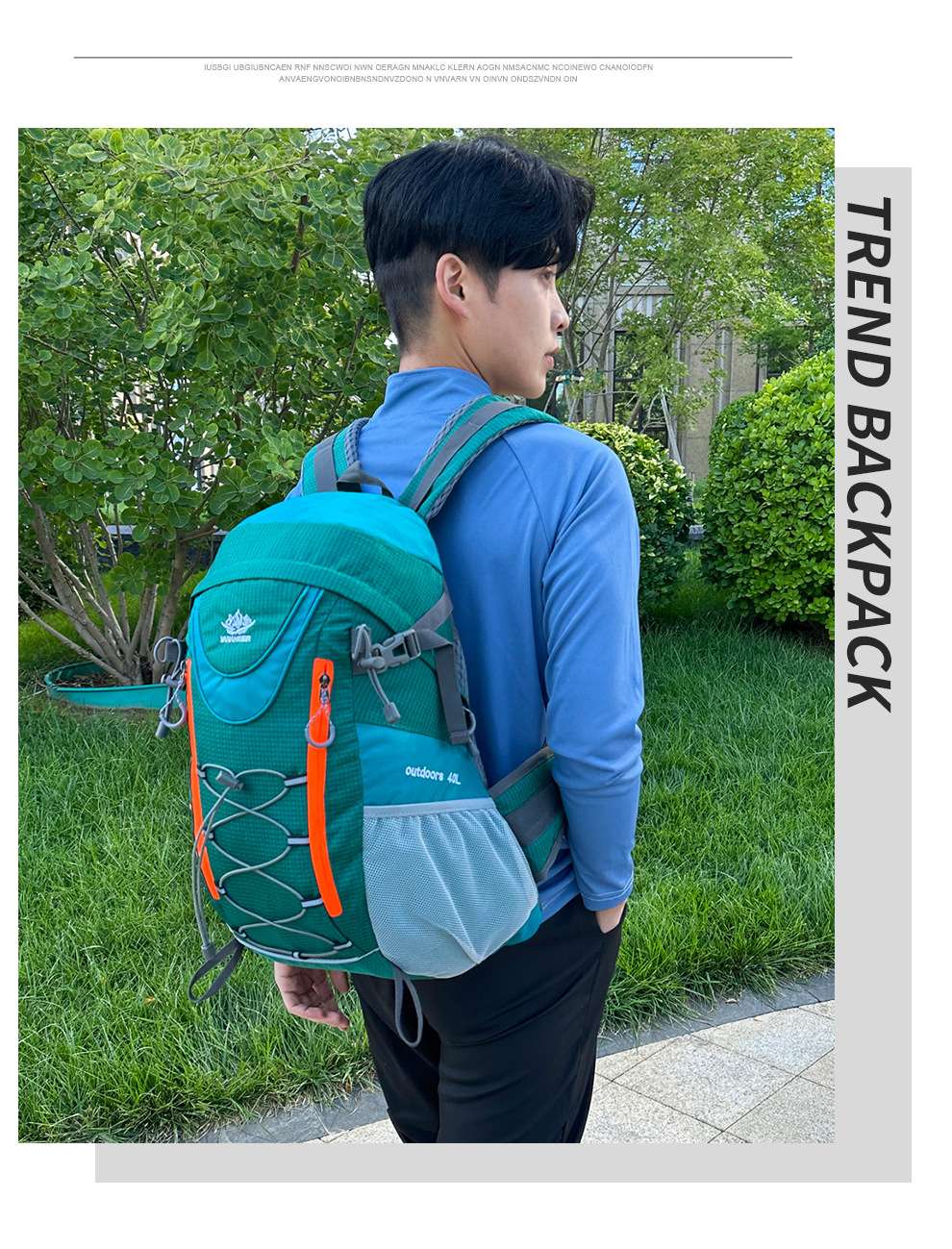 Casual outdoor backpacks, sports backpacks, casual, fashionable, lightweight, foldable backpacks, large-capacity hiking and mountain climbing bags detail image 17
