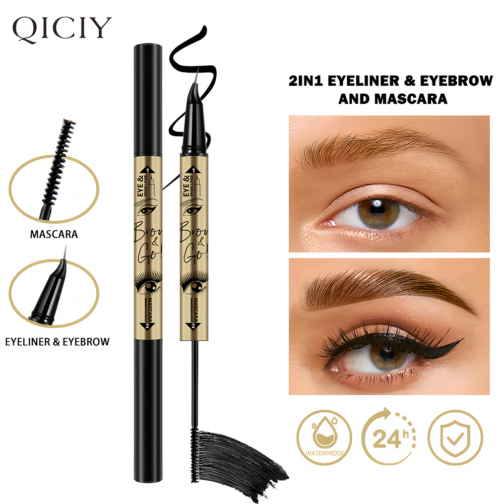 QICIY 5-color eyebrow pencil + eyeliner + mascara 3-in-1 Makeup set Item Picture