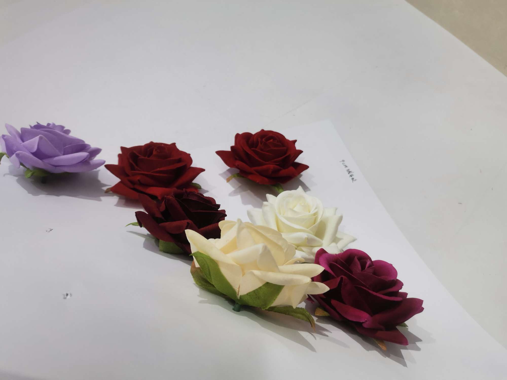 仿真绒布7cm小角玫  DIY设计花胸花饰品装饰花头详情图7