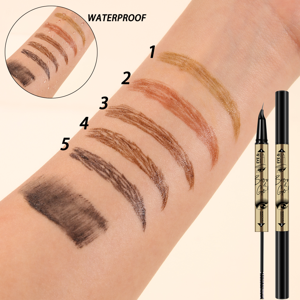 QICIY 5-color eyebrow pencil + eyeliner + mascara 3-in-1 Makeup set Specification image