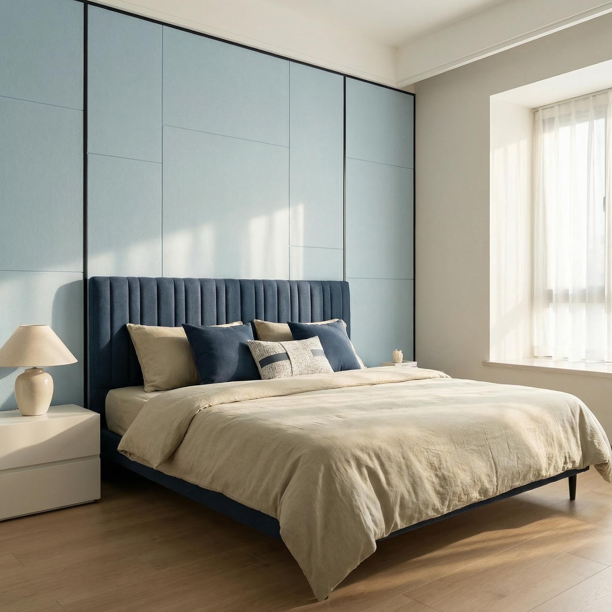 Polyester fiber sound-absorbing boards are available in multiple colors, flame-retardant and environmentally friendly sound-absorbing materials, sound-absorbing cotton wall panels and decorative panels pic 1