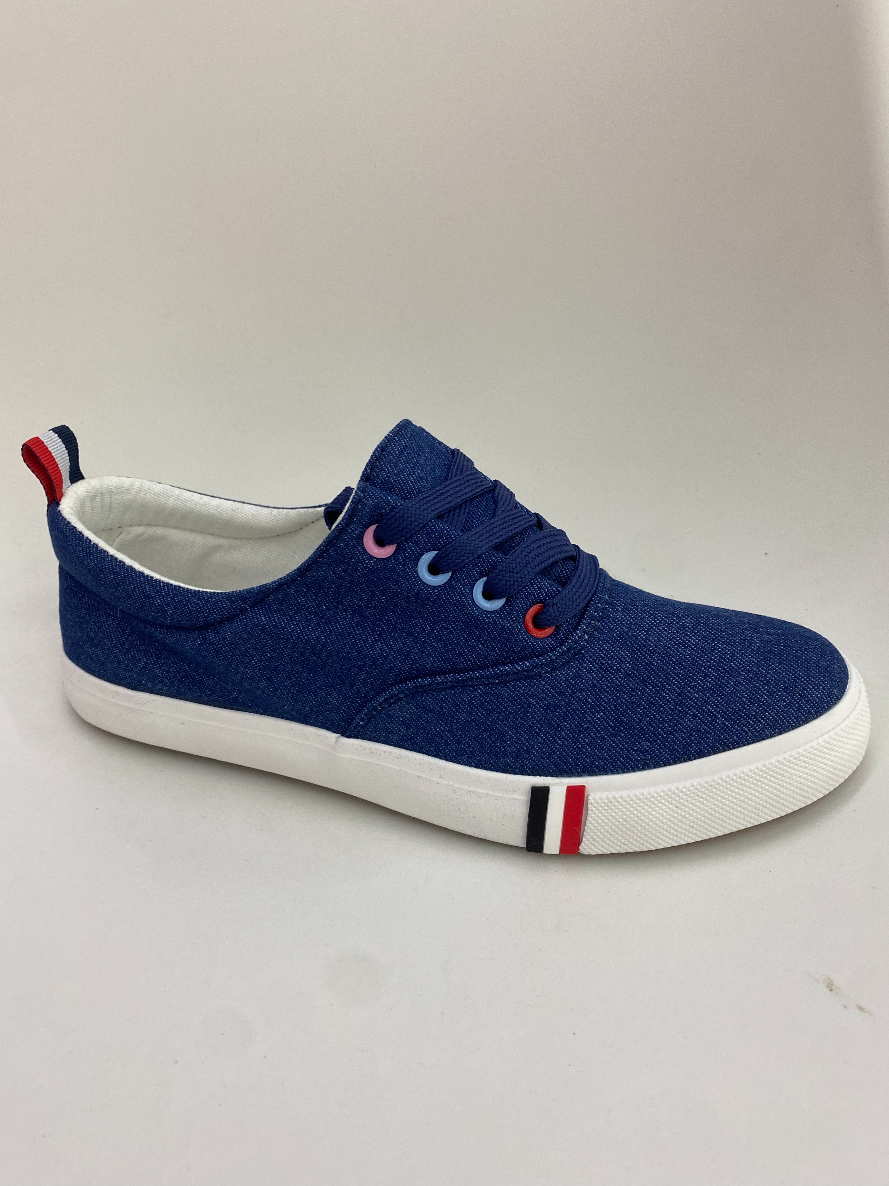 Blue canvas shoes, women's shoes, Dexun shoes, comfortable and casual shopping life shoes full figure