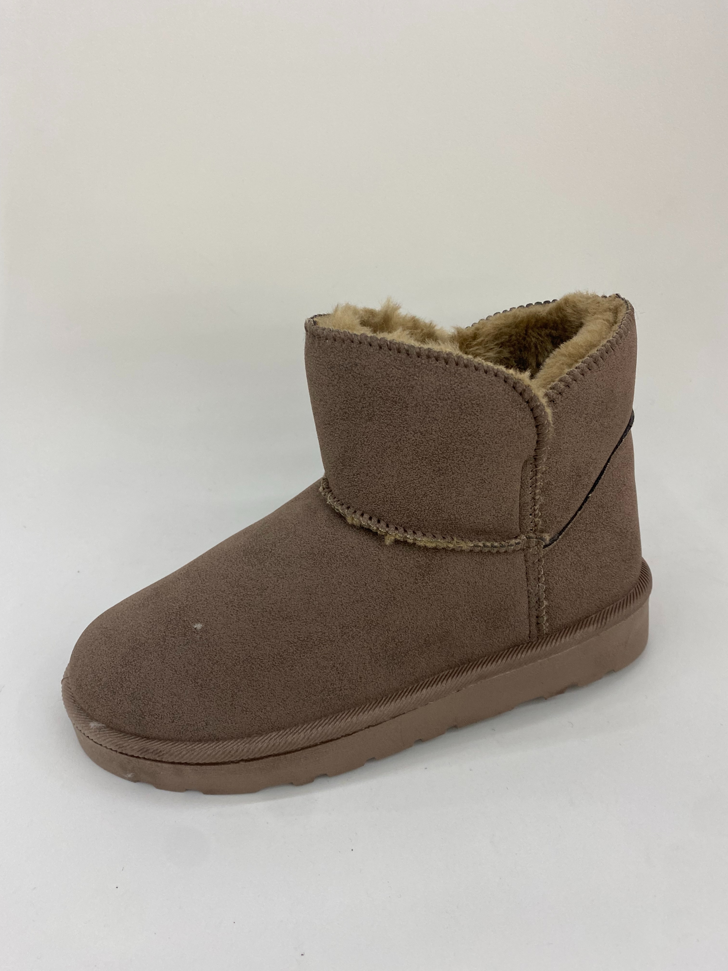 Brown snow boots, warm women's boots, and anti-slip snow boots full figure