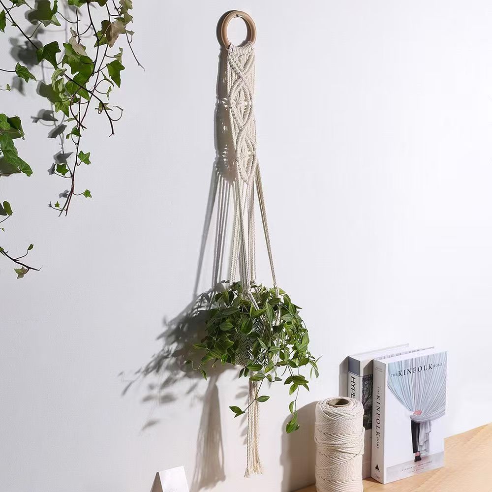 Woven net bags for walls, Nordic tapestries, hand-woven homestay background walls, living room and bedroom wall decorations, wall hangings, Bohemian-style soft furnishings, atmosphere, and great home decoration items