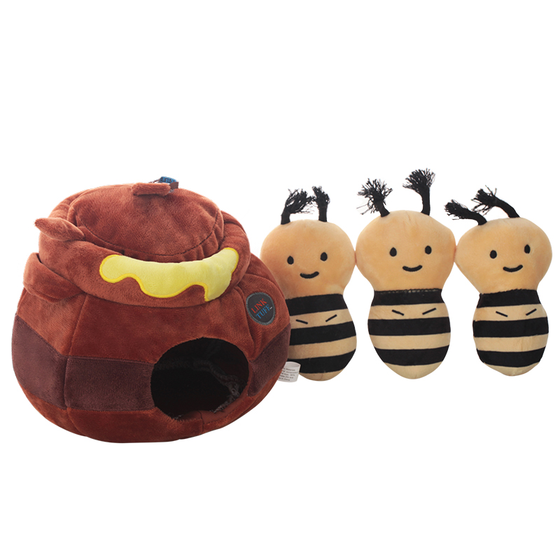 Zangshi durable dog toys, pet supplies, pet dog toys, pet toys, high-quality, wear-resistant and durable bee can series details Picture