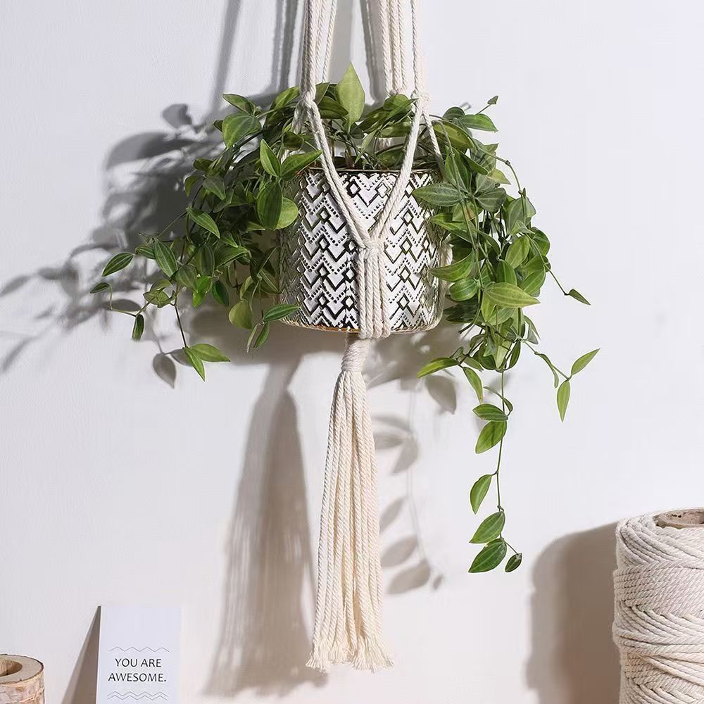 Woven net bags for walls, Nordic tapestries, hand-woven homestay background walls, living room and bedroom wall decorations, wall hangings, Bohemian-style soft furnishings, atmosphere, and great home decoration items Specification image