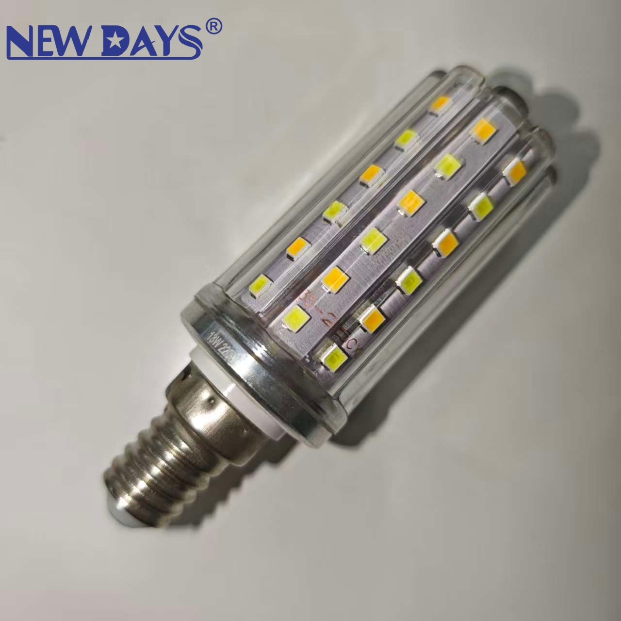 NEWDAYS brand cross-border led bulb corn lamp bulb, household screw-type E14E27 replacement light source warm white high-brightness energy-saving lamp details Picture