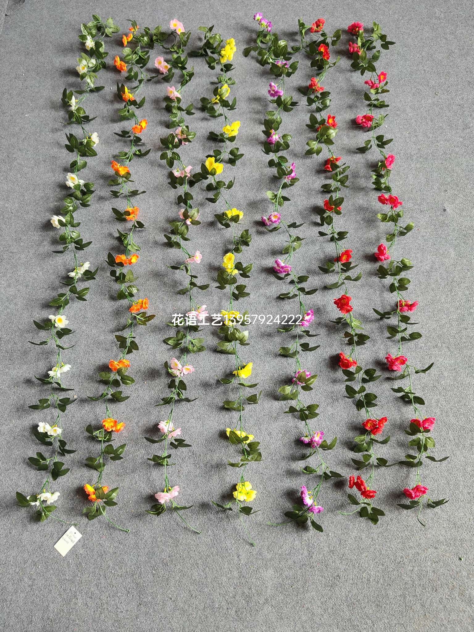 藤条梅花条盆景植物园艺假花仿真花