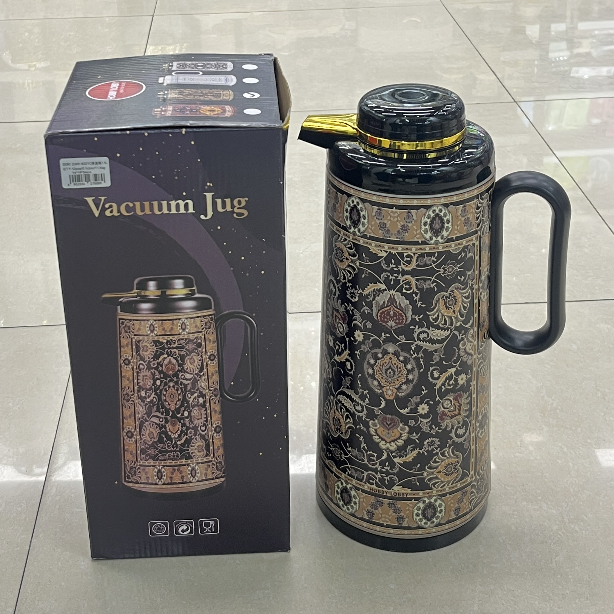 Light luxury European-style thermos flask, 1.9L household thermos flask, long-lasting thermos flask for entertaining guests, high appearance level thermos flask Specification image