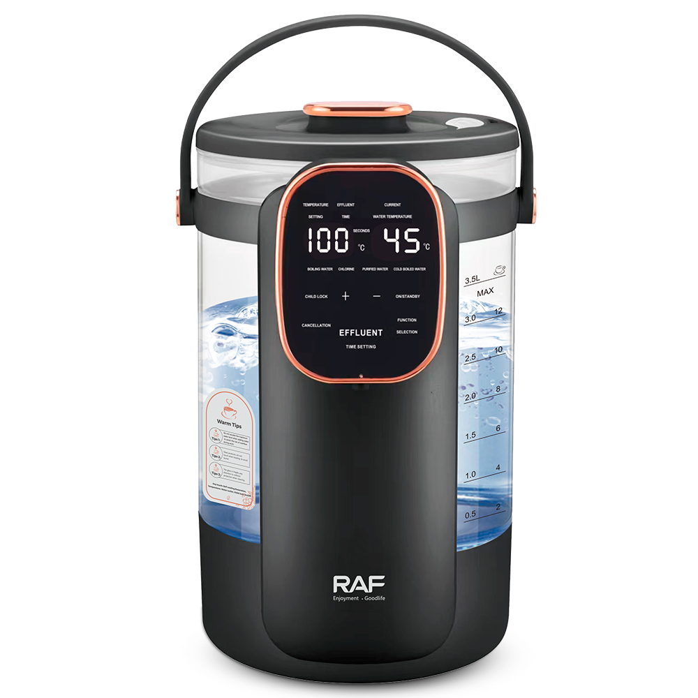 RAF European standard smart display electric kettle temperature control, heat preservation, rapid boiling kettle, dual temperature display Specification image