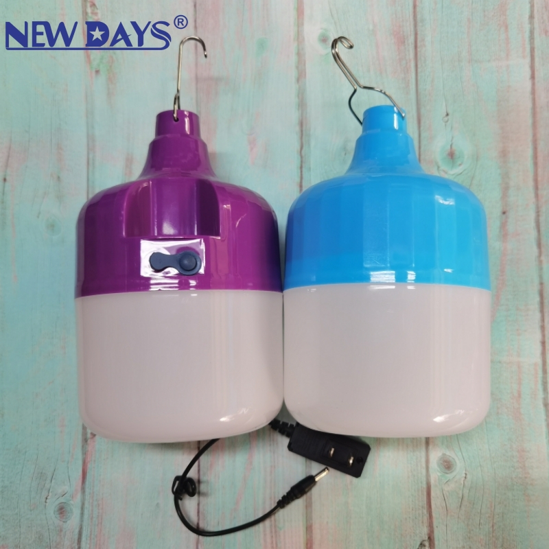 NEWDAYS brand cross-border new led bulb emergency light charging bulb, portable with hook and movable, energy-saving and high-brightness lighting led bulb bulb details Picture