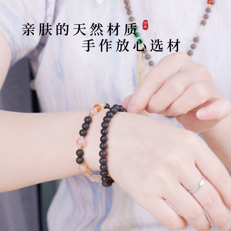树脂双色大孔珠/透明珠子/贝珠散/仿珍珠珠子/木珠散珠细节图