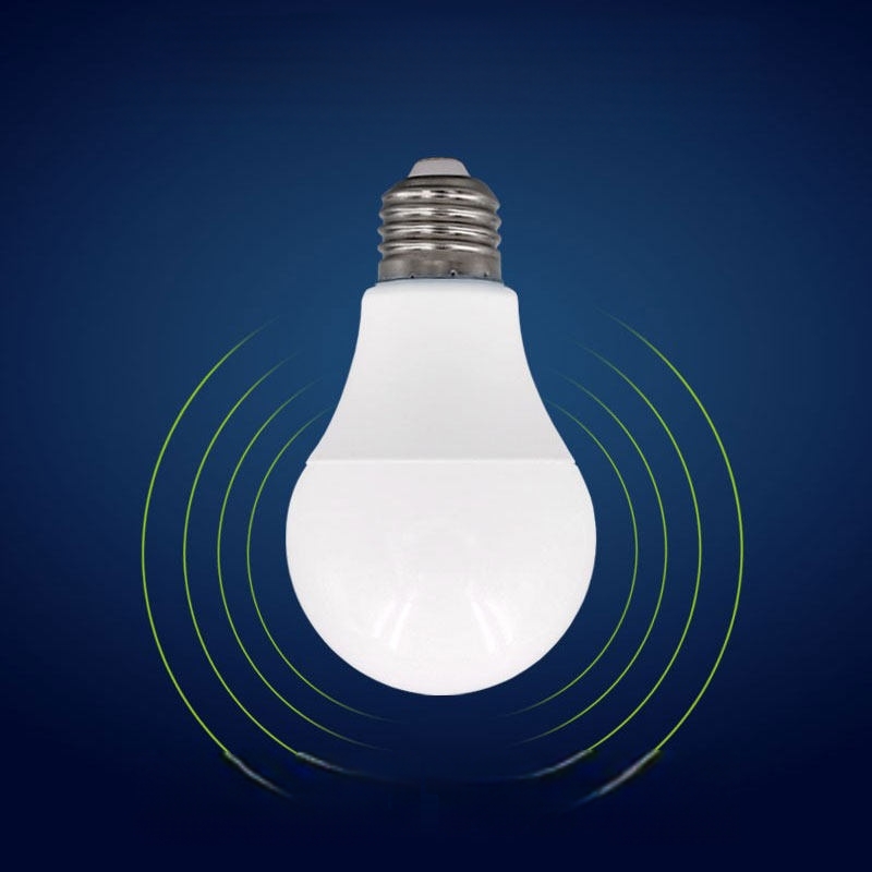 NEWDAYS brand cross-border new LED radar lighting bulb, energy-saving high-brightness E27/B22 screw-on household emergency light, ultra-long battery life led bulb details Picture