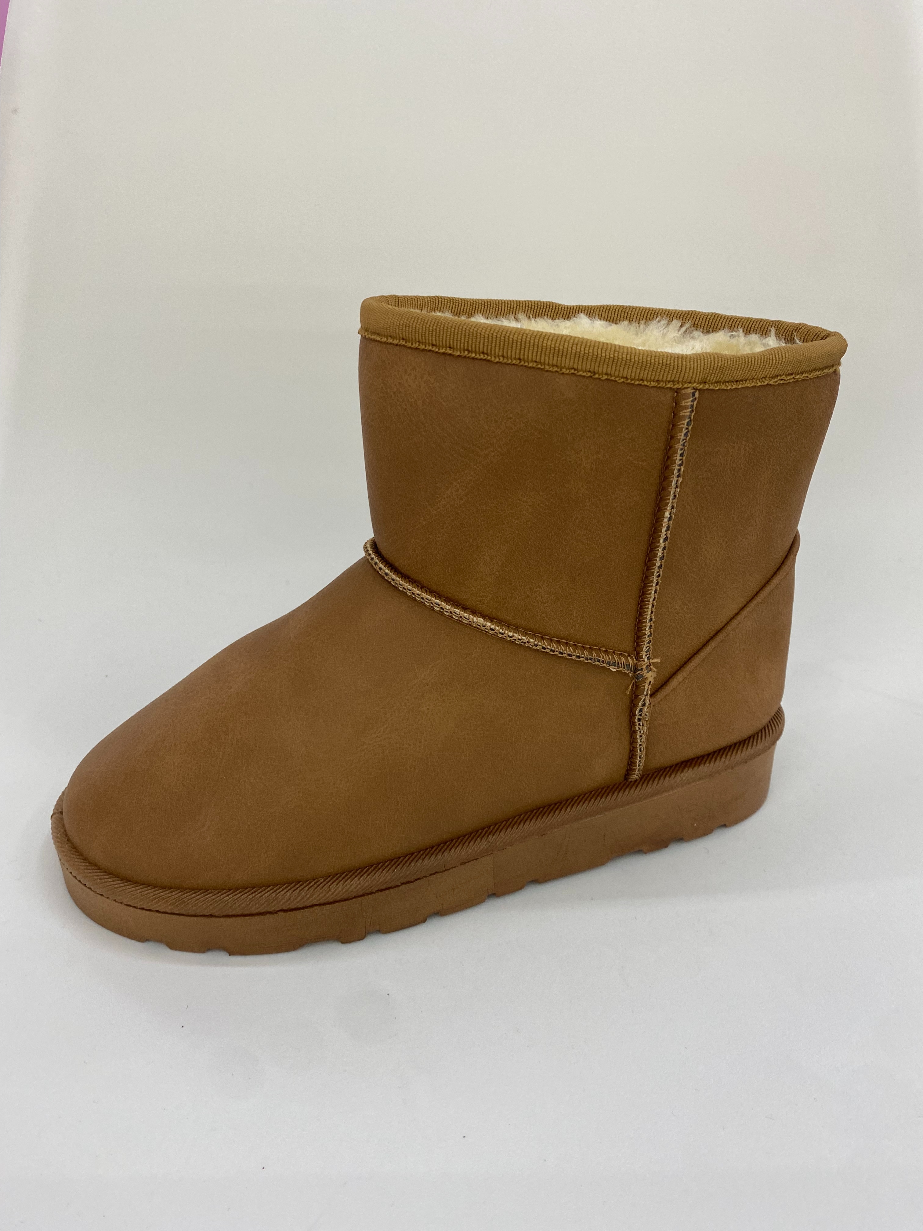 Brown snow boots, warm women's boots, leftover winter thickened shock-absorbing and anti-slip shoes full figure