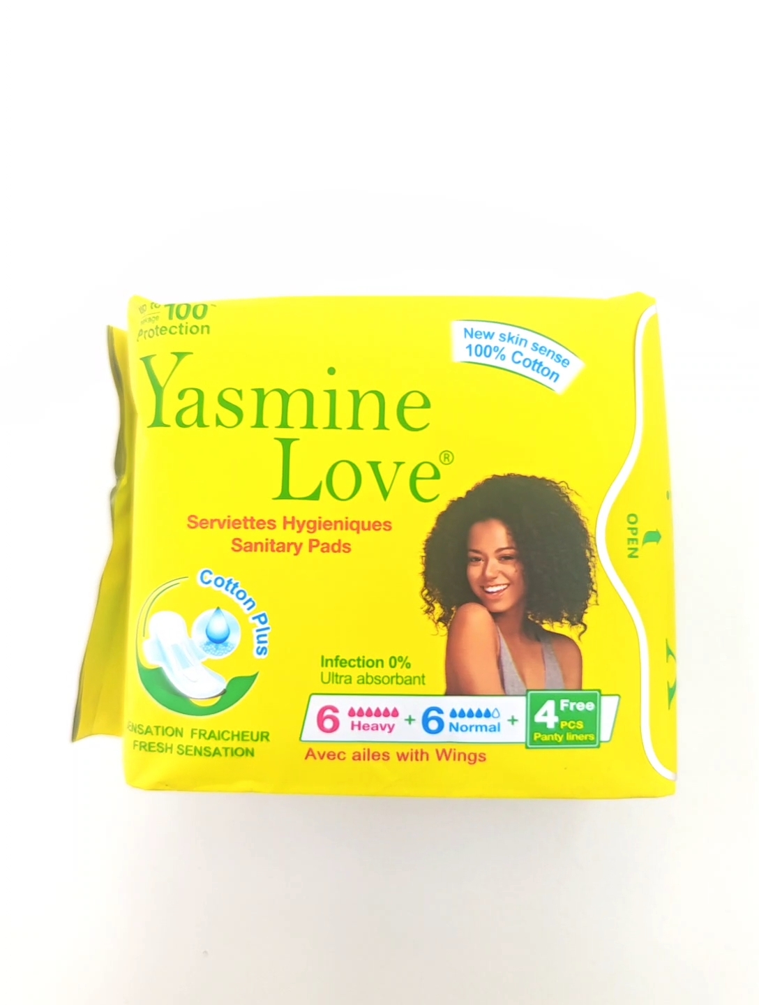 Yasmine love Sanitary Napkins 12-piece set Super Soft and comfortable Sanitary Napkins and sanitary napkins
