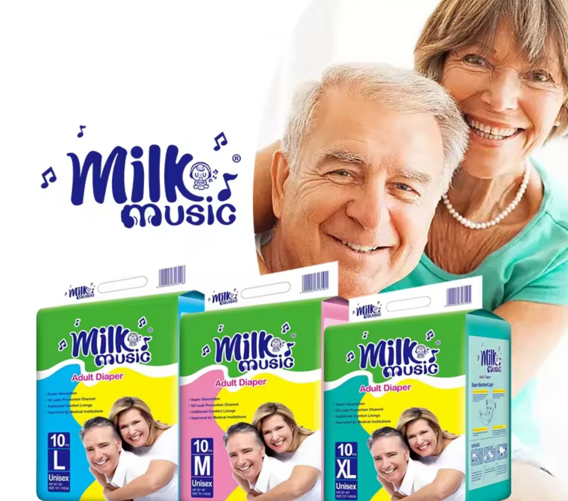 Milk Music pañales adultos larlakes adultos mayores fritas details Picture