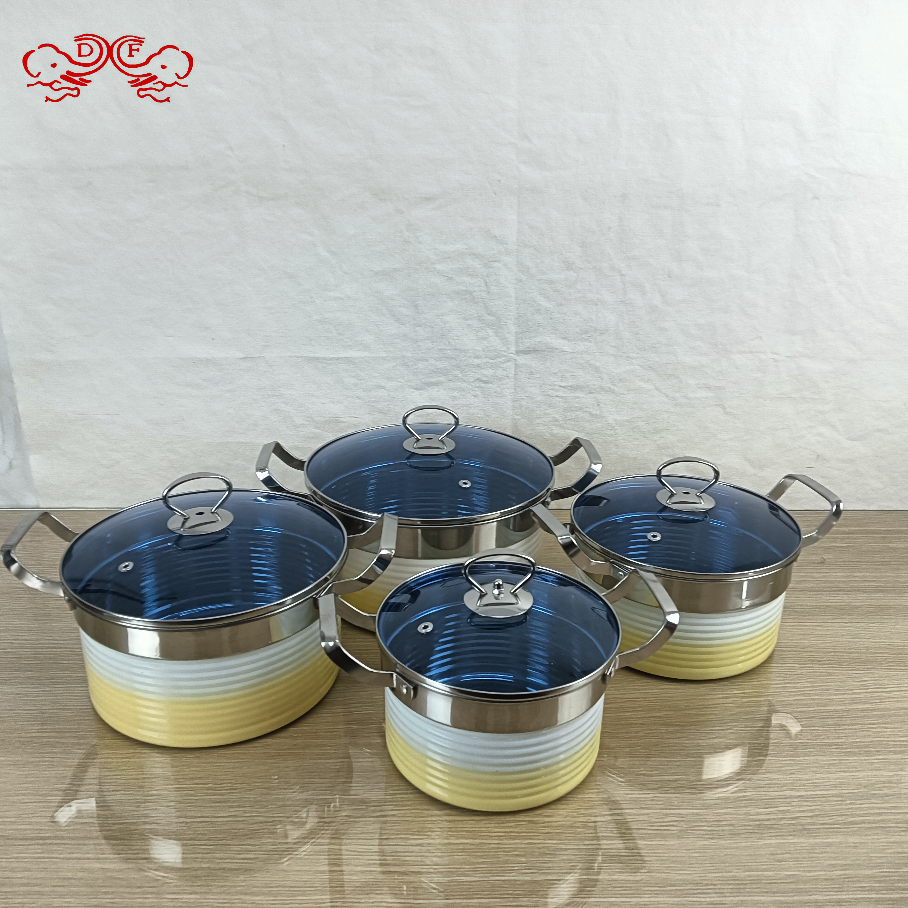 DF99161 طقم من أطباق المقلاة المصنوعة من الصلب غير القابل للصدأ في المقلاة الثنائية الأقنية المزودة بسماكة Specification image