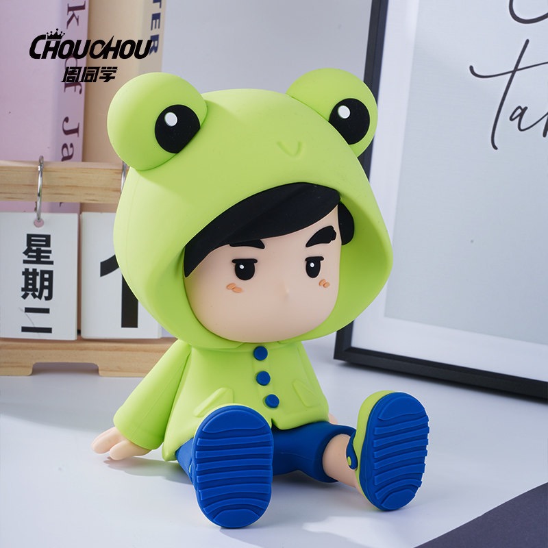 The official Jay Chou Pat Pat Light cartoon, featuring a frog-shaped character, is cute and creative. It's a trendy night light from the Fantasy Forest series Specification image