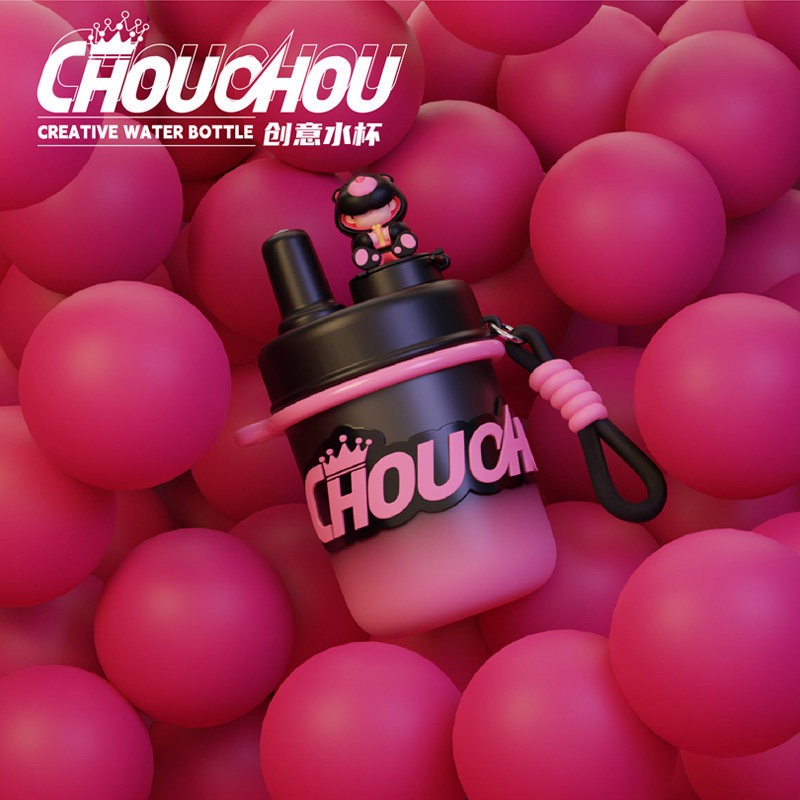 The official Jay Chou merchandise features a cool and cute 2D image of Jay Chou, a silver-plated gradient cup, a detachable, fashionable and simple, heat-resistant portable cup, and a thermos details Picture