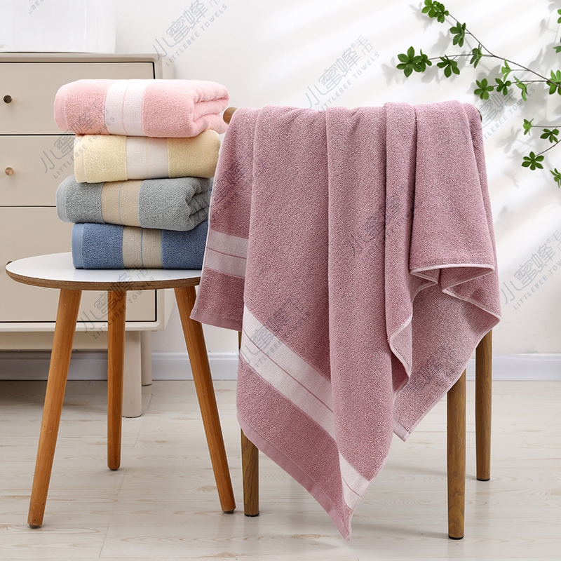 Bath towel gifts: New bath towels in stock, plain color, out of stock, soft and absorbent, little bee towels 029 Specification image
