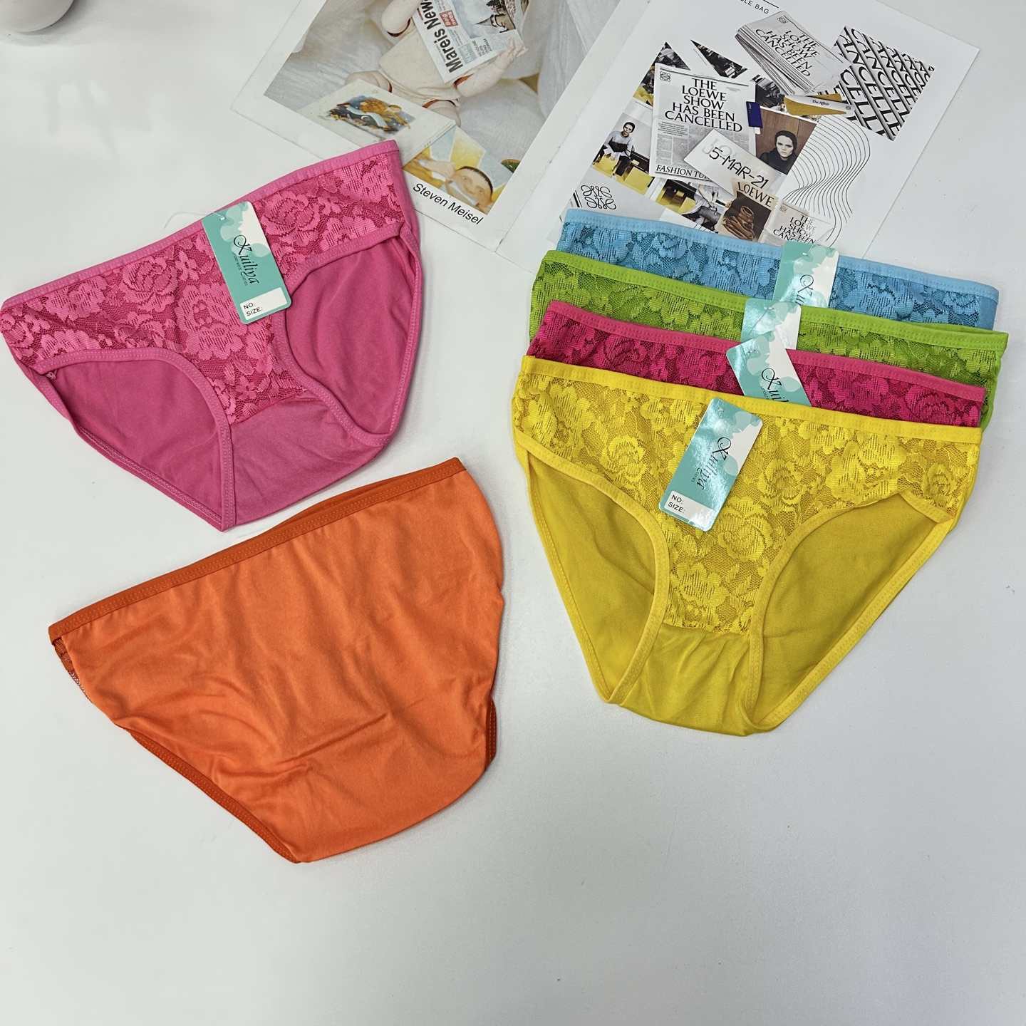 DD-X-2801 #L mixed-color women's underwear, women's hollowed-out triangle pants, popular women's underwear in Africa and South America, sexy underwear QNI details Picture