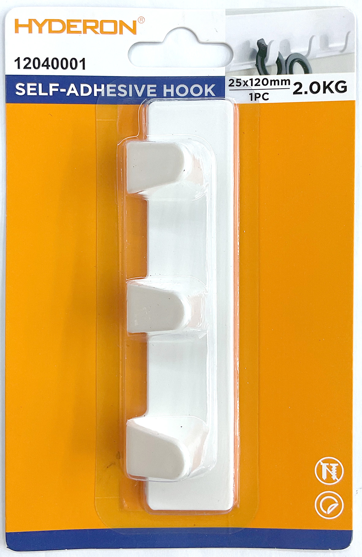 HYDERON Hui Delong Hardware [Factory Direct Sale] Regular White base foam adhesive hooks, Strong PS hooks, hooks, adhesive hooks