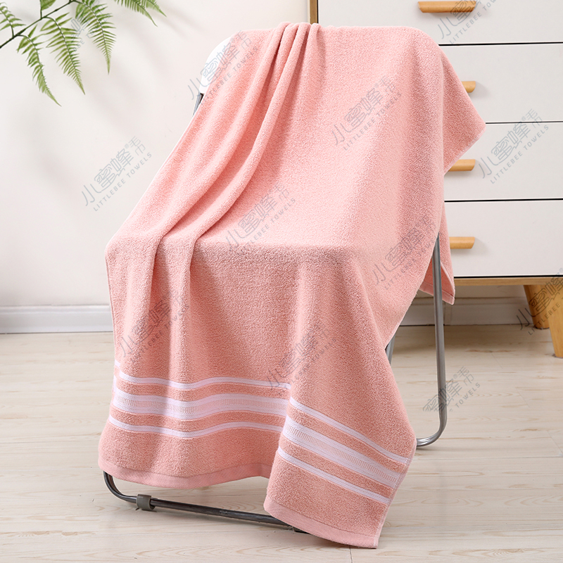Bath towel gifts: New bath towels in stock, plain color, out of stock, soft and absorbent, little bee towels 033 Application Scenario