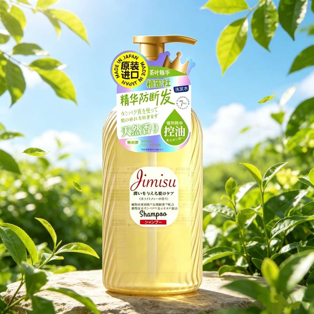 Original imported Zhimi She Tea Complex Essence Oil-Control Shampoo 500ml, controls oil, moisturizes and prevents hair breakage details Picture
