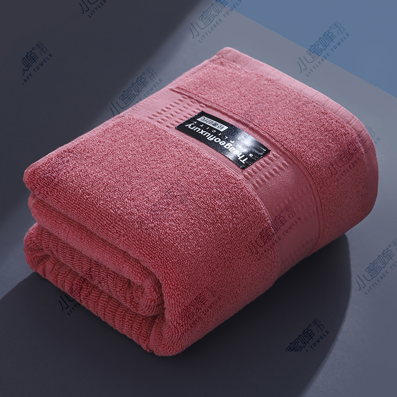 New bath towel gift, embroidered bath towel, out of stock, plain towel in stock, Little Bee towel 021 Application Scenario