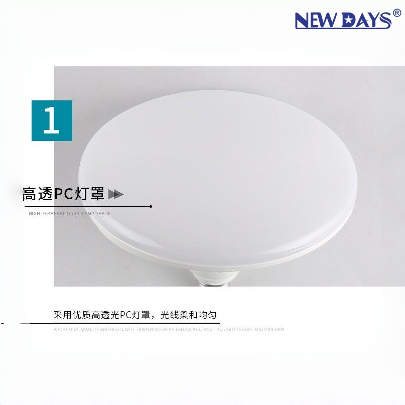 مصابيح LED جديدة من طراز Newdays العابرة للحدود لمصابيح NEWDay، ومصابيح إضاءة ذات كفاءة عالية من حيث الطاقة، ومصابيح LED من مادة الألمنيوم E27 في الهواء الطلق وخارجه Specification image