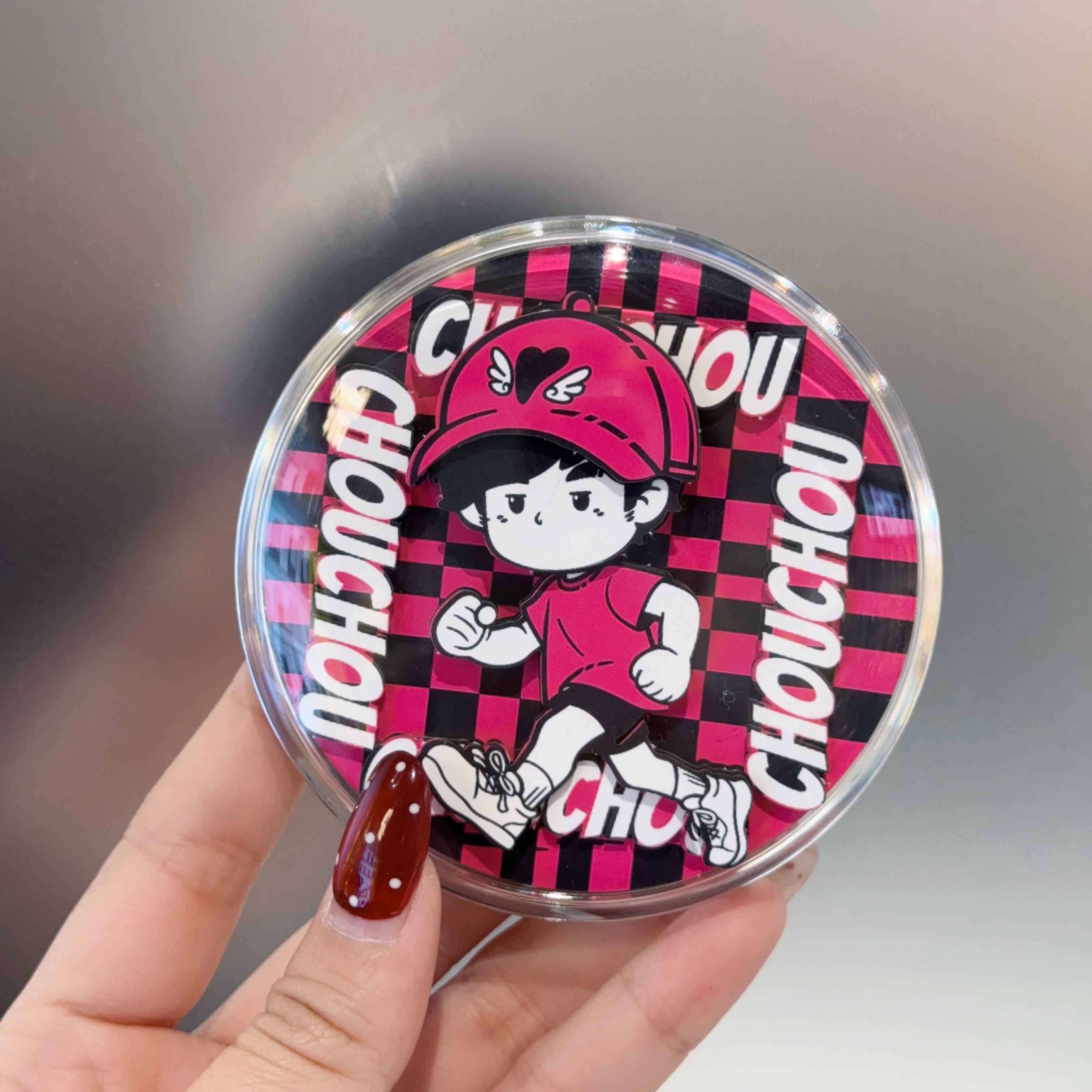 Genuine Jay Chou peripheral cartoon character circular 3D paper art stickers, landscape stickers, 3D stereoscopic stickers, Jay Chou sports series refrigerator stickers Application Scenario