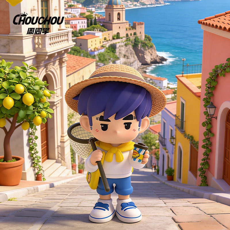Official Jay Chou merchandise, "Zhou Zhou Xue Zhou Travelogue", Saint Island Lemon Town, Sicilian Lemon Town theme blind box cartoon ornaments details Picture