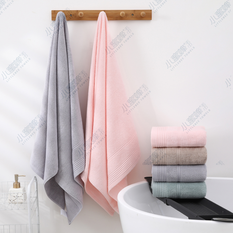 Gift bath towels, new style towels in stock, 100% combed cotton, customizable LOGO little bee towels 017