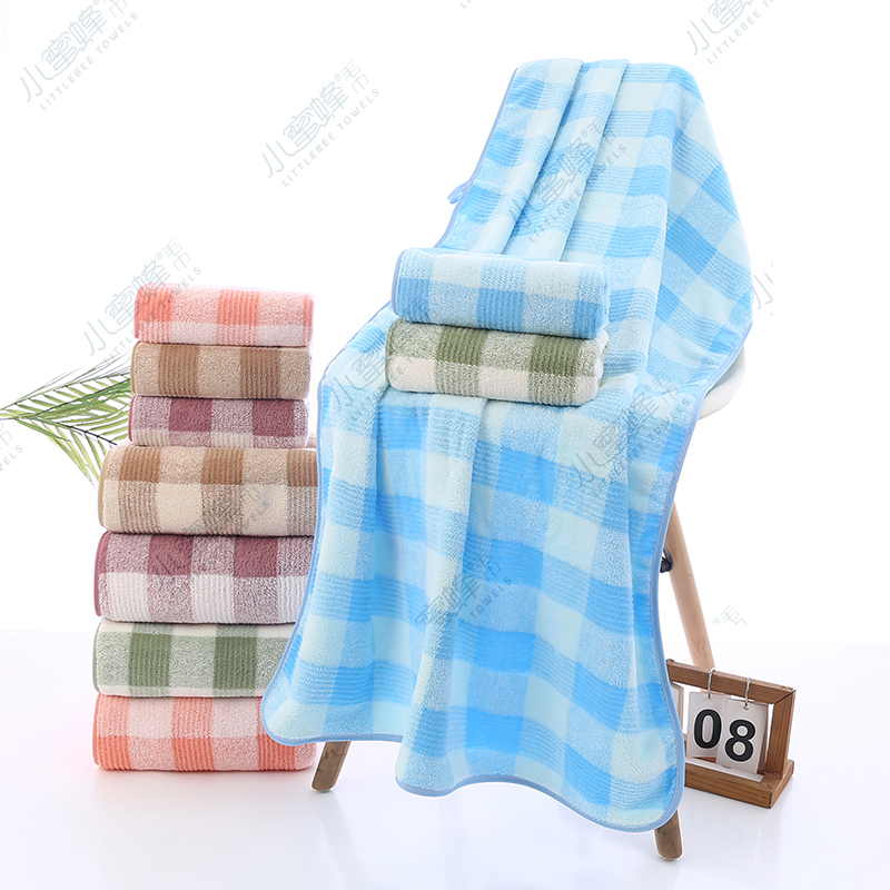 Coral fleece edge bath towel in plain color with super absorbent water. Product number: 009 Specification image