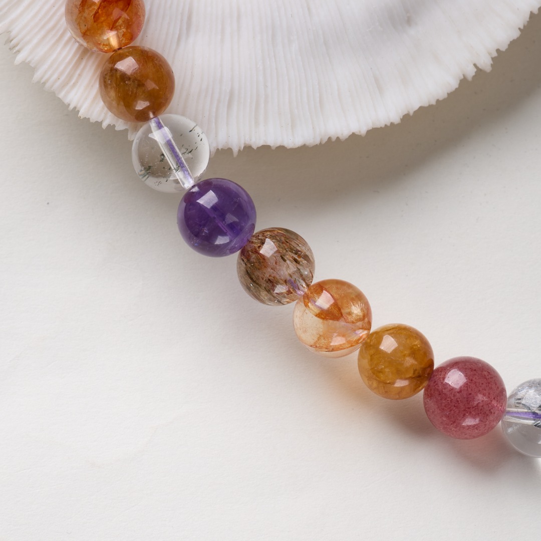 【 Yajinpei Jewelry 】 Natural Multi-treasure Crystal necklace Application Scenario