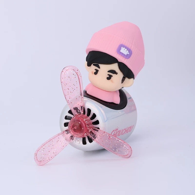 Authentic CHOUCHOU cartoon character car ambient lights, ChouChou pilot series ornaments, pink car ornaments, car ornaments, small car ornaments details Picture