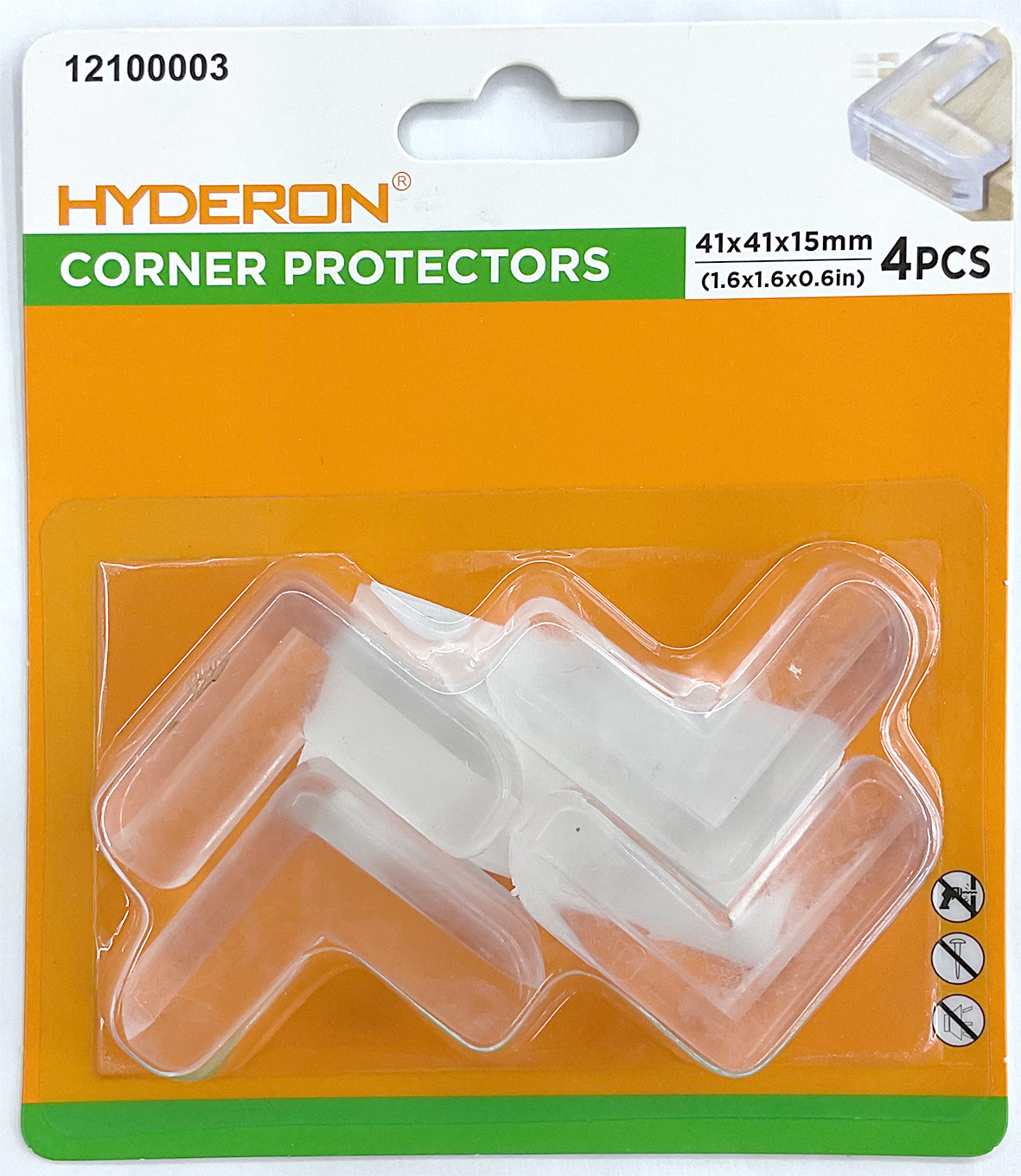 Huidelong Hardware [Factory Direct Sale] Children's Corner Protectors, PVC Transparent Corner Protectors, Anti-collision Corners 163157254