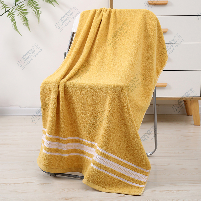 Bath towel gifts: New bath towels in stock, plain color, out of stock, soft and absorbent, little bee towels 033 Specification image