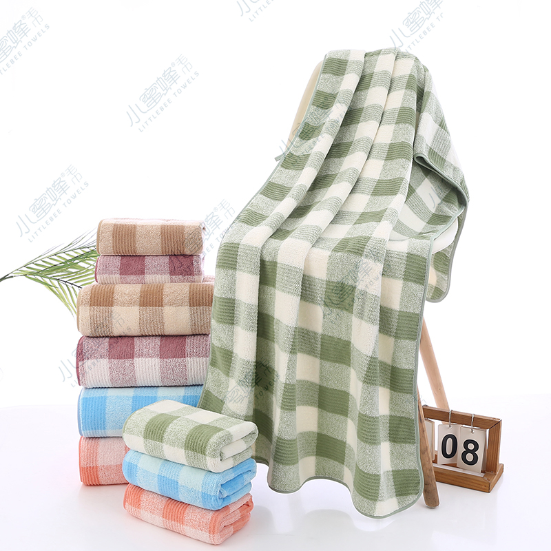 Coral fleece edge bath towel in plain color with super absorbent water. Product number: 009 details Picture